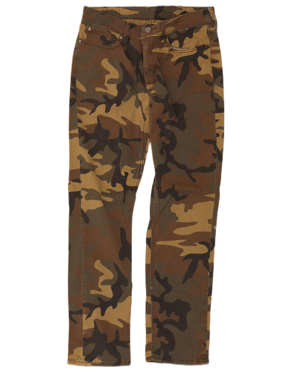 Calça Levi's Masculina 511 Slim Fit Casual W31 L30 Cáqui Camuflagem Algodão