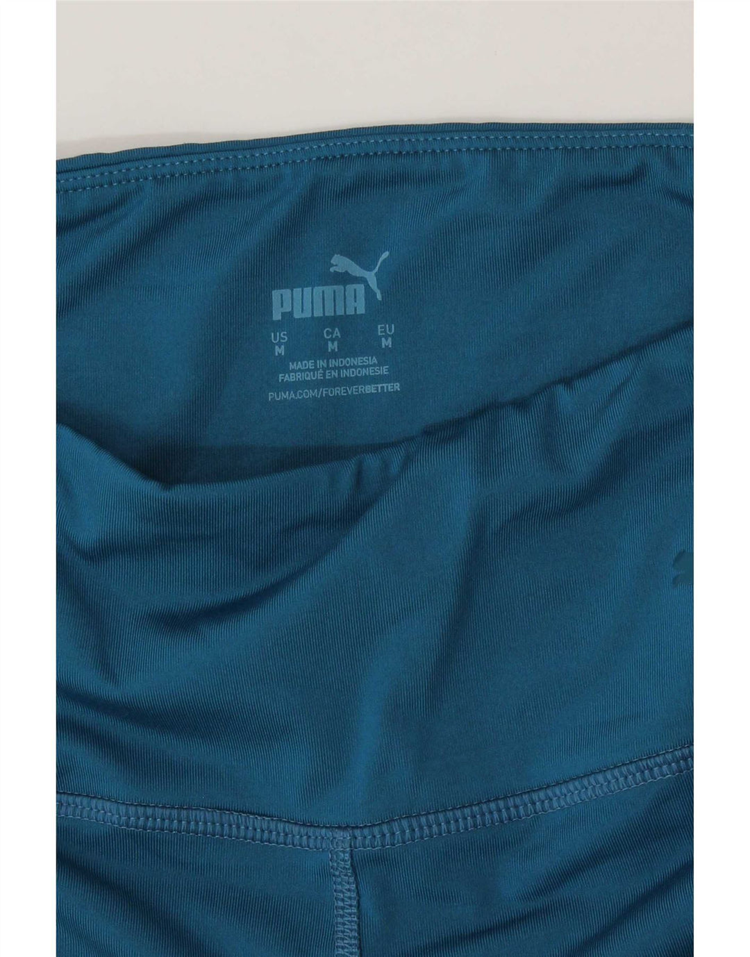 Puma Womens Graphic Leggings UK 12 Poliéster Colourblock Azul Médio