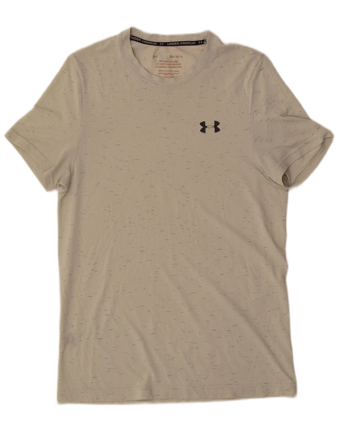 Camiseta masculina Under Armour Top médio azul manchado