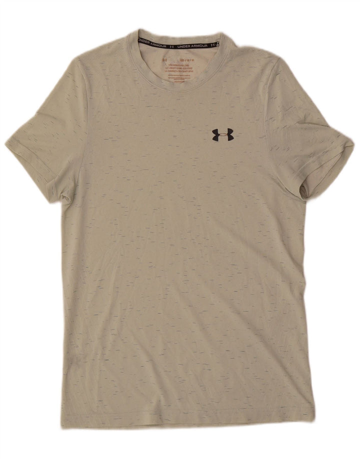 Camiseta masculina Under Armour Top médio azul manchado