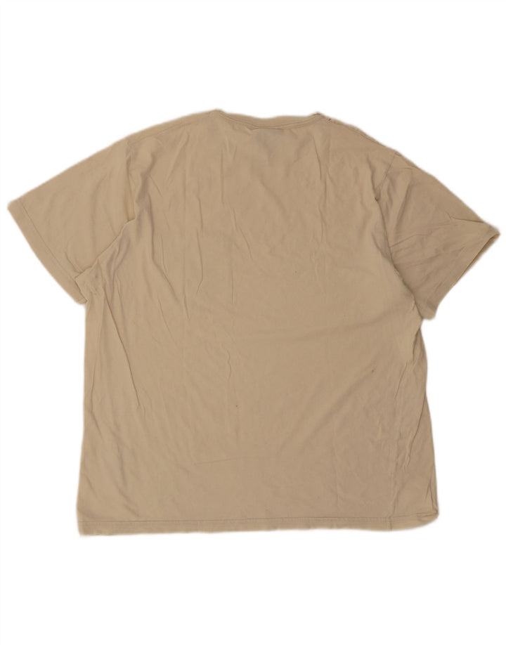 Camiseta masculina Trussardi Top médio algodão bege