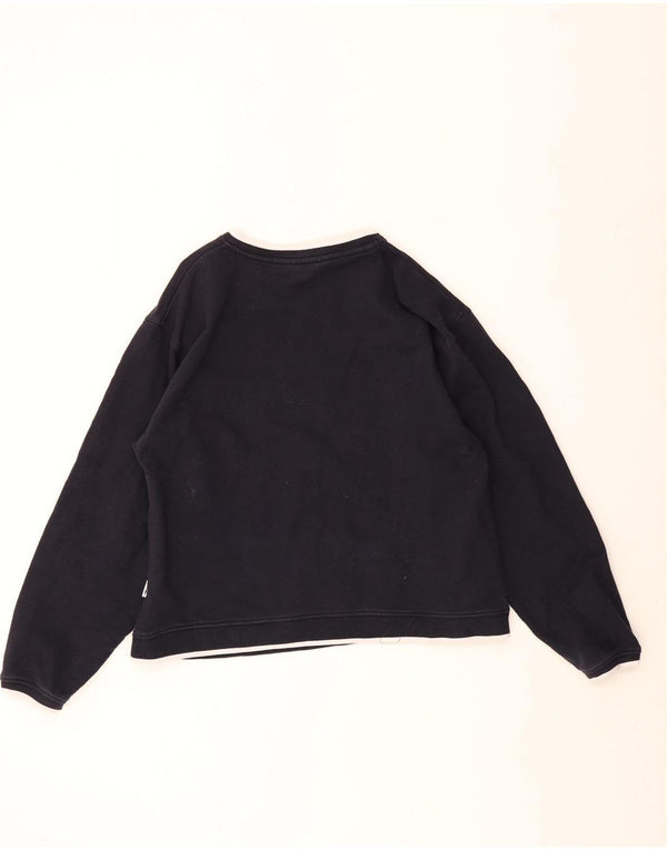 Reebok moletom feminino jumper UK 18 XL azul marinho algodão