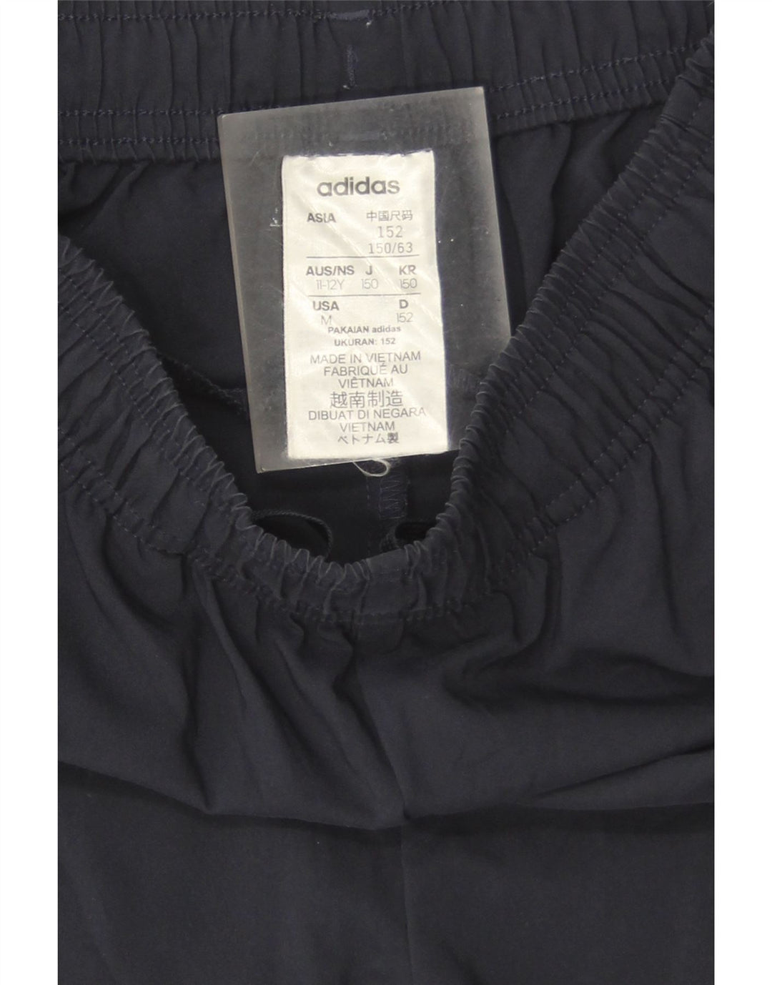 Shorts esportivos Adidas meninos 11-12 anos azul marinho poliéster