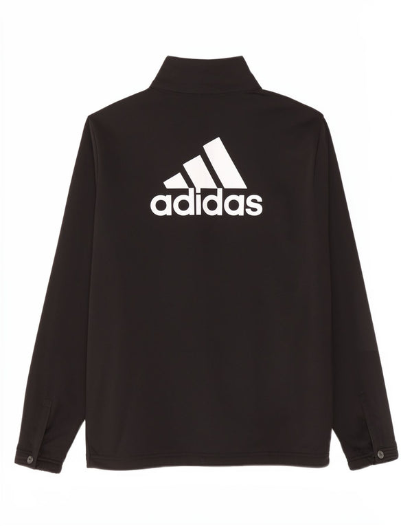 Adidas Meninas Graphic Tracksuit Top Jacket 13-14 Anos Preto Esportes