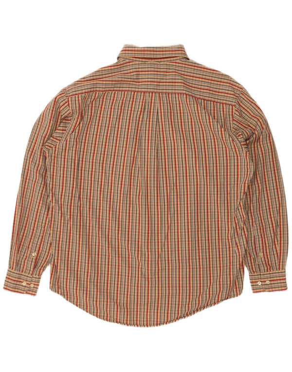 Camisa masculina Tommy Hilfiger XL algodão xadrez bege