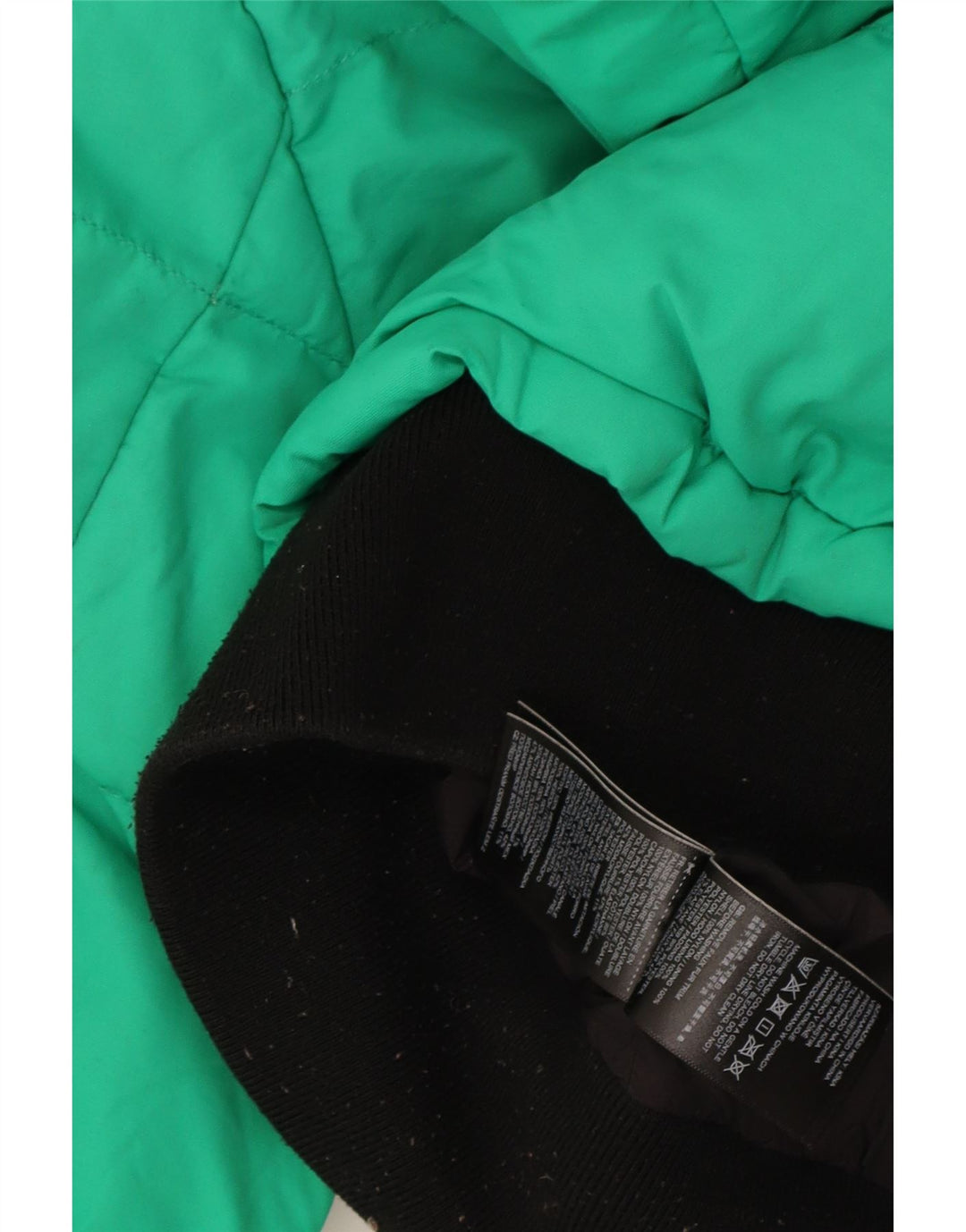 Jaqueta acolchoada superdimensionada com capuz feminino Superdry UK 8 Small Green Colourblock