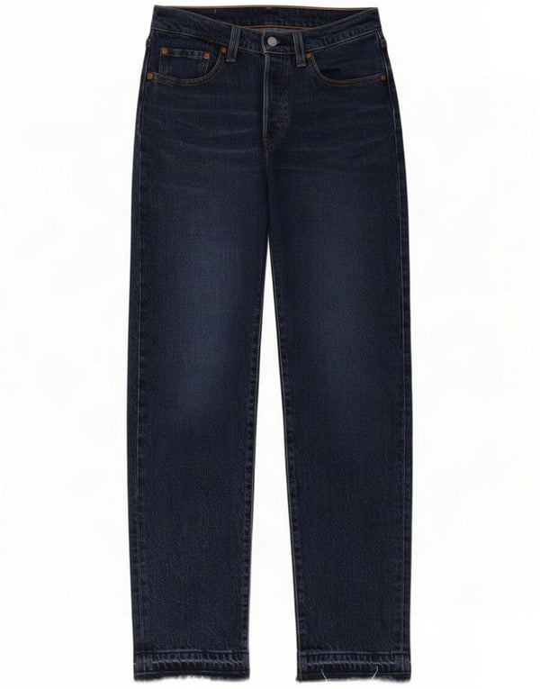 Levi's Mens 501 Straight Jeans W27 L30 Azul Algodão