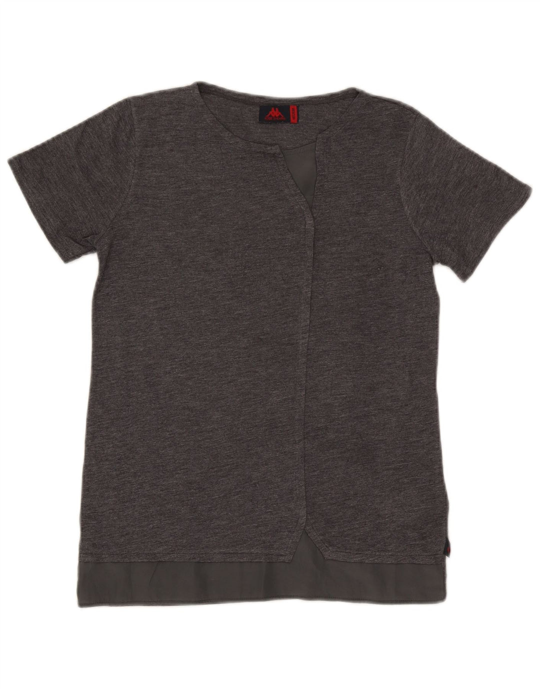 Camiseta feminina Kappa UK 12 poliéster cinza médio