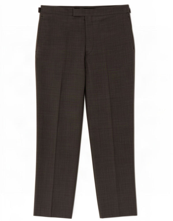 Calça masculina Marks & Spencer Autograph Pegged Suit W36 L31 cinza nova lã