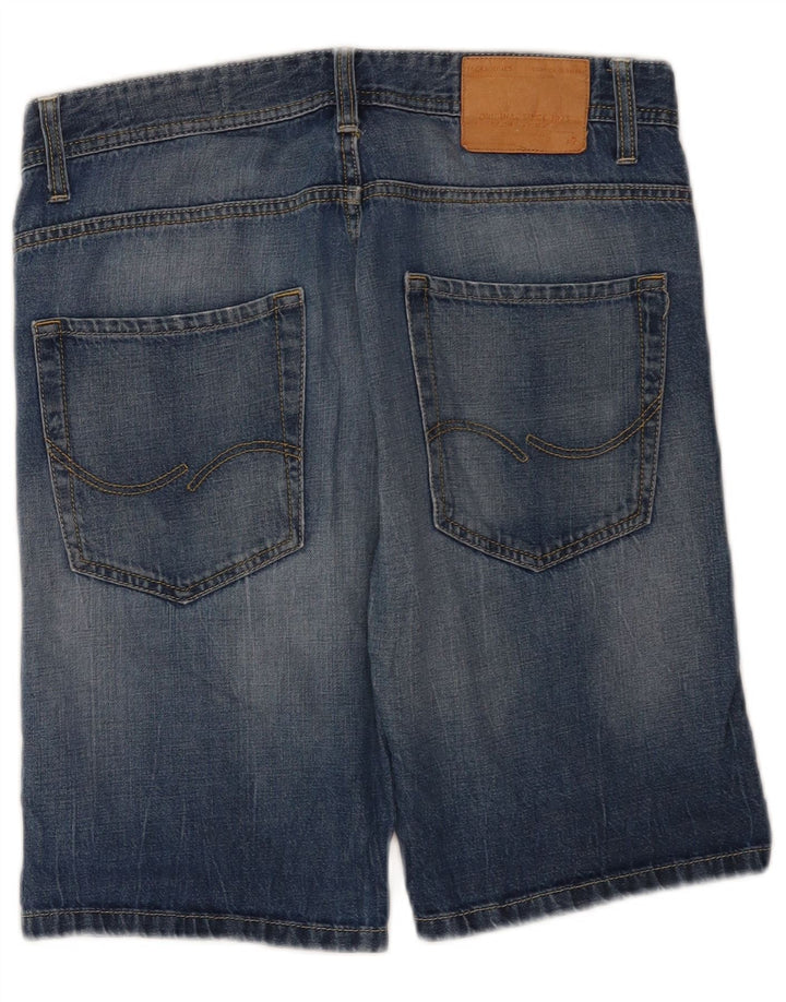 Shorts jeans masculino de ajuste regular W32 médio