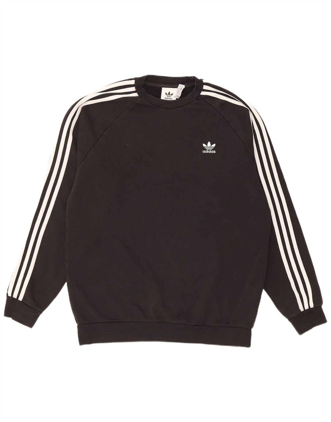ADIDAS Mens Moletom Jumper Médio Algodão Preto