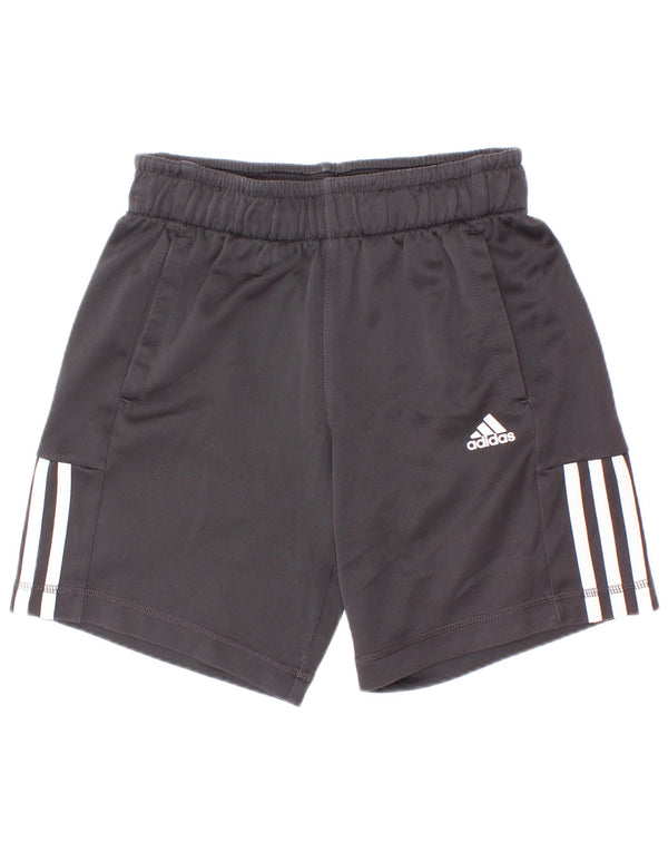 Shorts esportivos Adidas Boys Climalite 9-10 anos preto poliéster