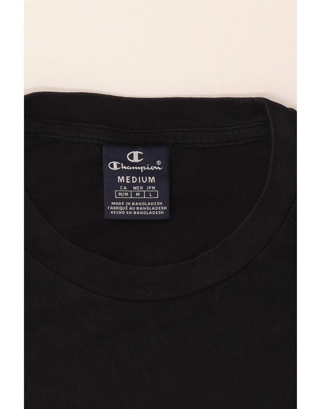 Camiseta masculina Champion Top Médio Preto