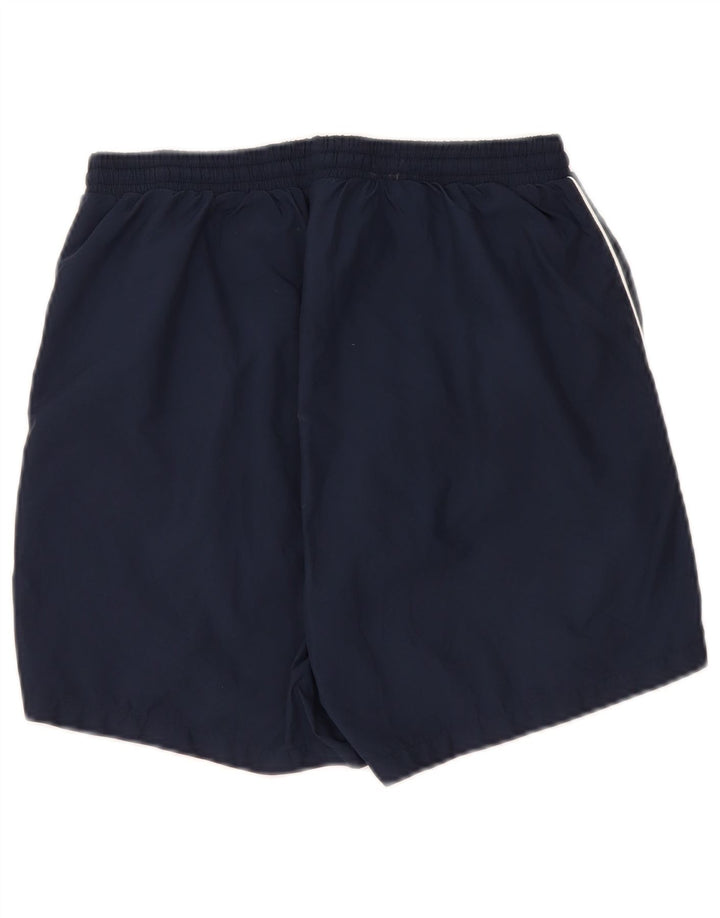 Hugo Boss Mens Graphic Sport Shorts Médio Azul Marinho Poliéster