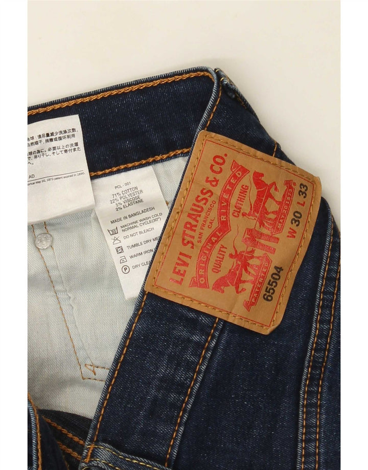 Levi's Mens Slim Jeans W30 L33 Azul Marinho Algodão