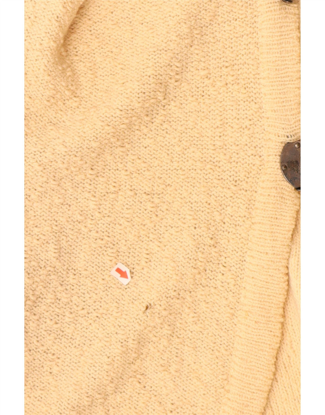 Suéter cardigã feminino sem mangas ARTELANA Reino Unido 10 pequeno amarelo