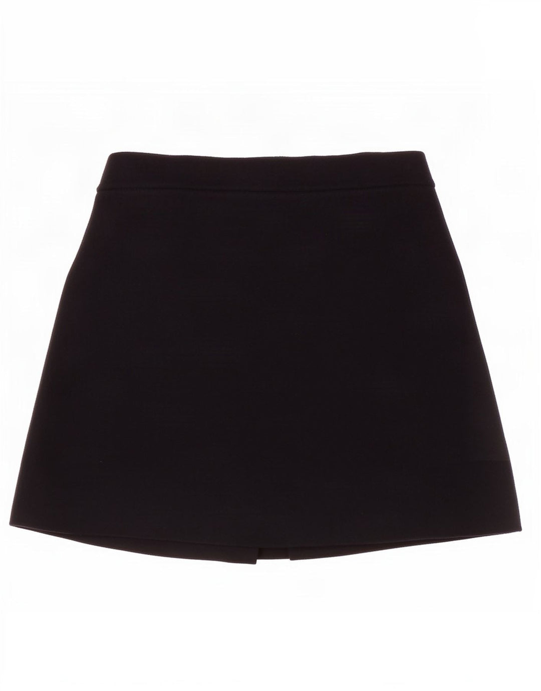 Mini saia feminina Zara pequena W26 viscose preta