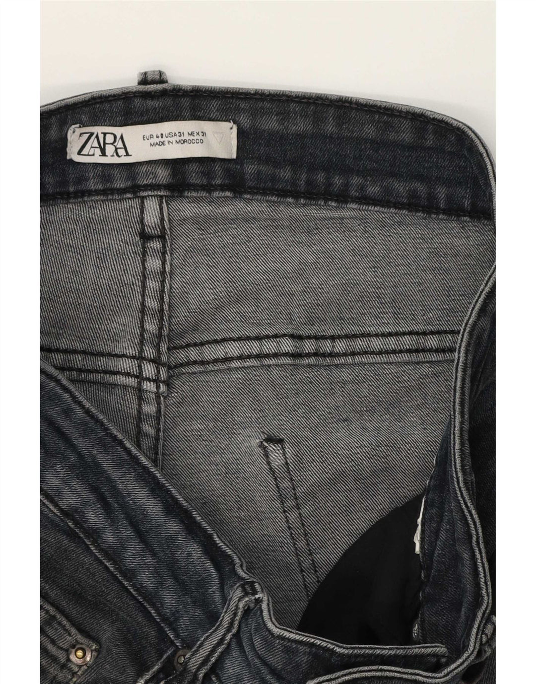 Zara Jeans Skinny Masculino EU 40 Médio W31 L30 Azul