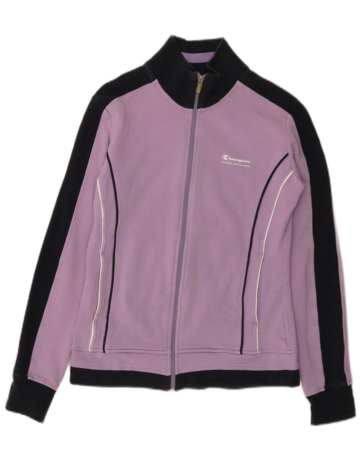 CHAMPION Jaqueta feminina de treino UK 12 bloco colorido roxo médio
