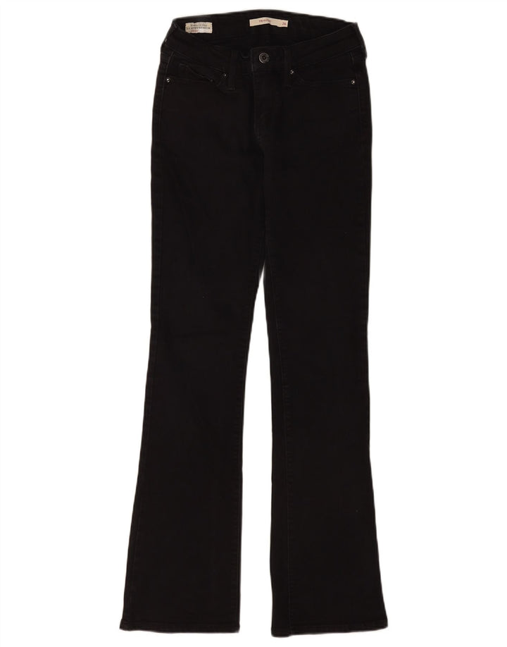 Calça jeans feminina Levi's 715 Bootcut W26 L32 algodão preto