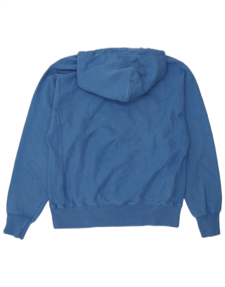 Champion moletom com capuz masculino médio algodão azul