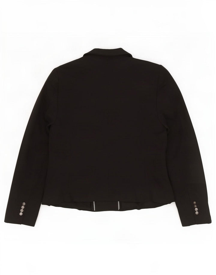 Jaqueta blazer feminina Marks & Spencer sob medida Reino Unido 14 médio preto