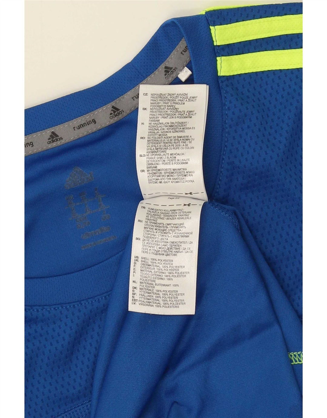 Adidas Mens Top Manga Longa XL Azul Poliéster