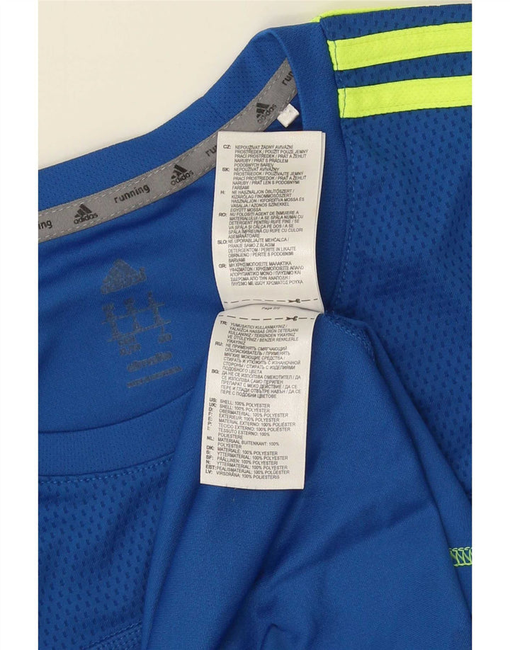 Adidas Mens Top Manga Longa XL Azul Poliéster