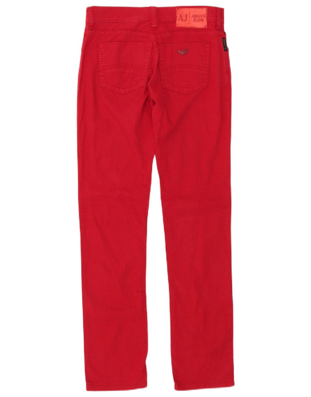 ARMANI Jeans Slim Feminino W29 L30 Algodão Vermelho