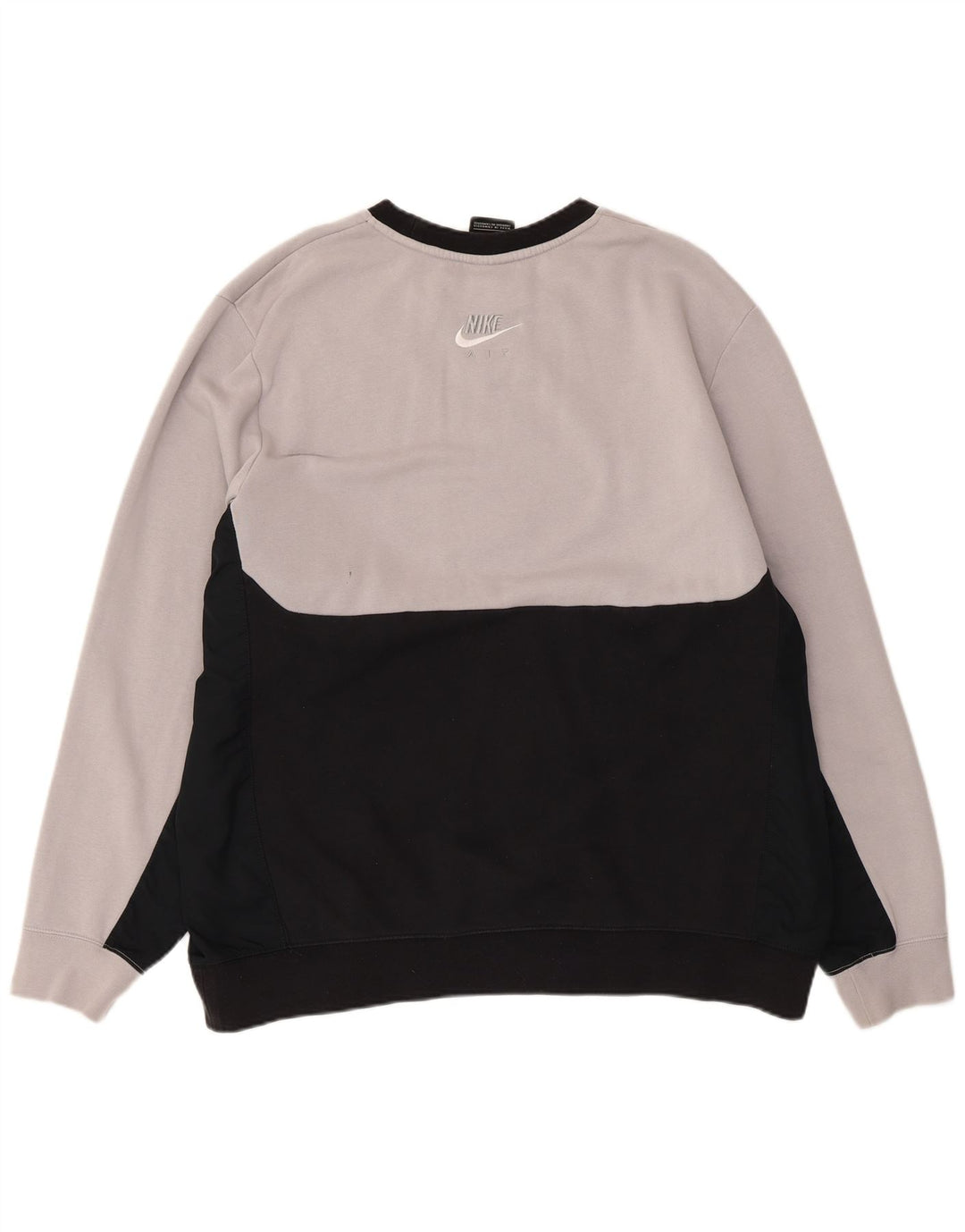 Moletom masculino NIKE Jumper XL cinza colorblock algodão
