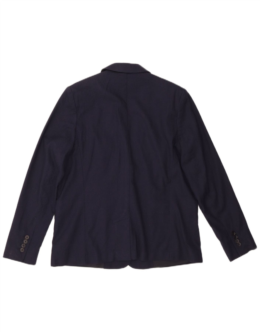 Blazer feminino Lacoste com 1 botão, tamanho 44, grande, azul marinho, algodão