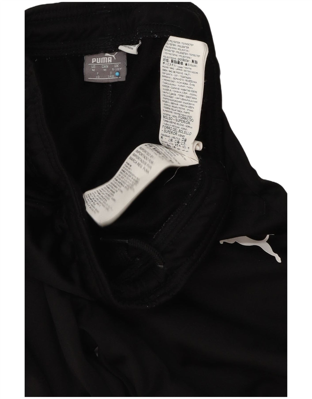 Calças de treino Puma Boys 9-10 anos poliéster preto