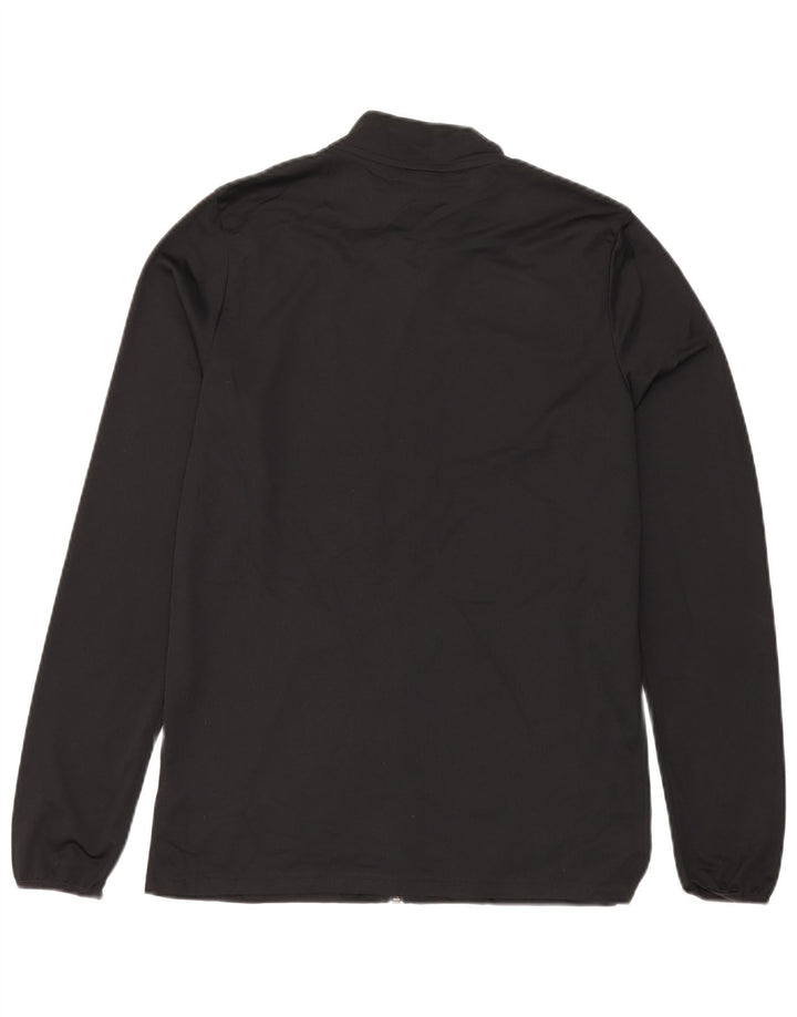NIKE Mens Dri Fit Tracksuit Top Jacket Medium Black Polyester