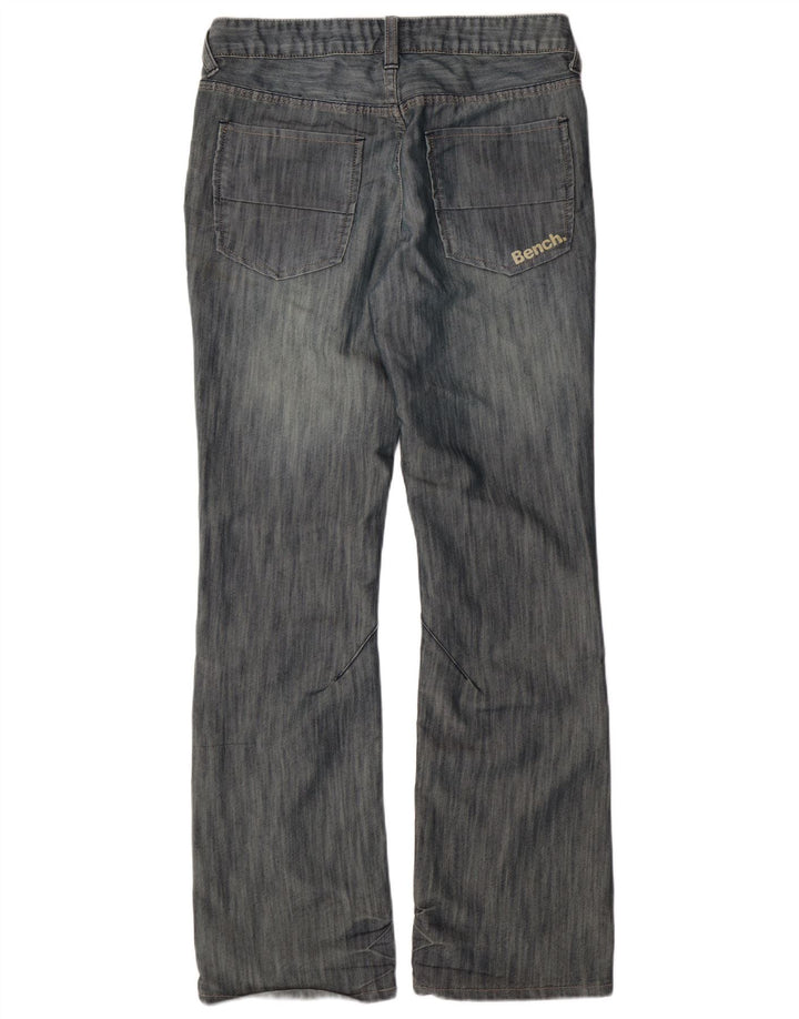 BENCH Masculino Regular Fit Bootcut Jeans W32 L31 Azul Algodão