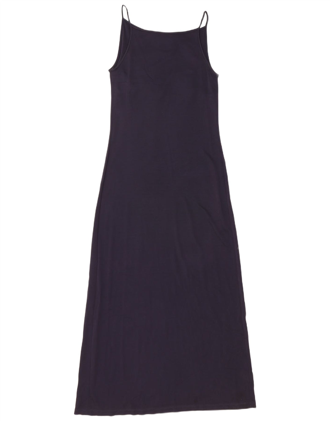 Max Mara Vestido maxi feminino UK 12 Viscose azul marinho médio