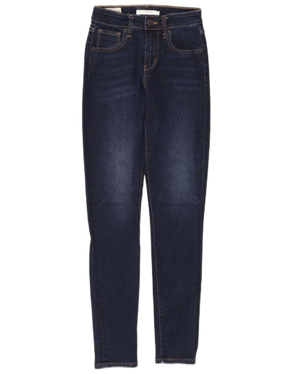 Calça jeans feminina Levi's 721 High Rise Skinny W25 L29 azul marinho algodão