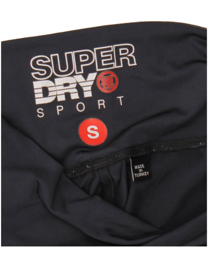 Leggings gráficas femininas Superdry UK 8 pequeno bloco colorido azul marinho