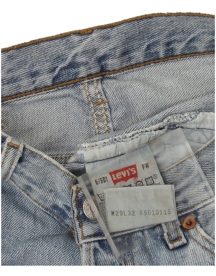 Shorts jeans masculino 501 da Levi's W29 algodão azul médio