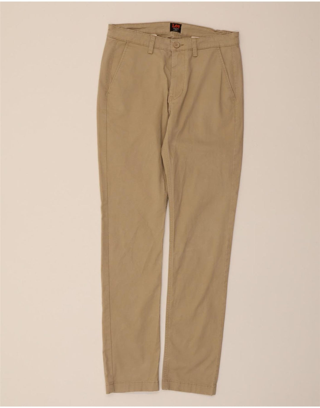 LEE Mens Premium Slim Chino Trousers W29 L32 Beige Cotton Vintage Lee and Second-Hand Lee from Messina Hembry 