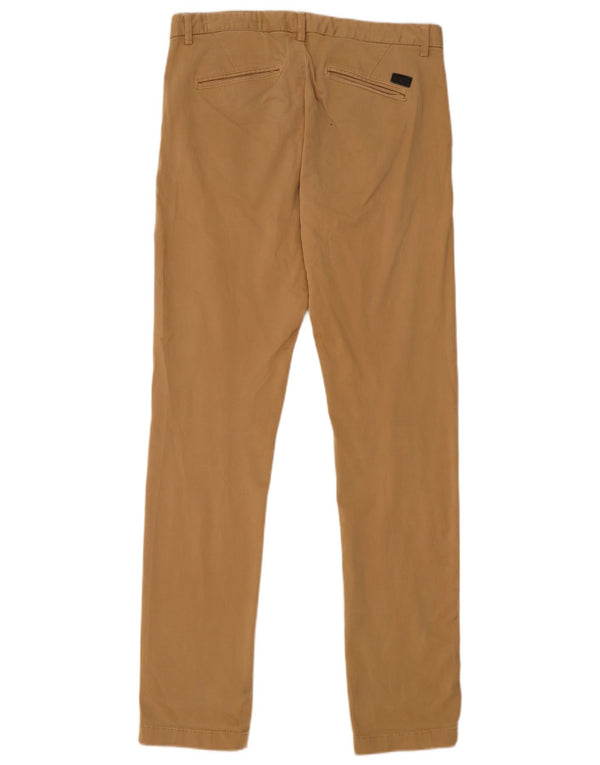 Calça Chino Masculina Slim Ikks W29 L32 Algodão Bege