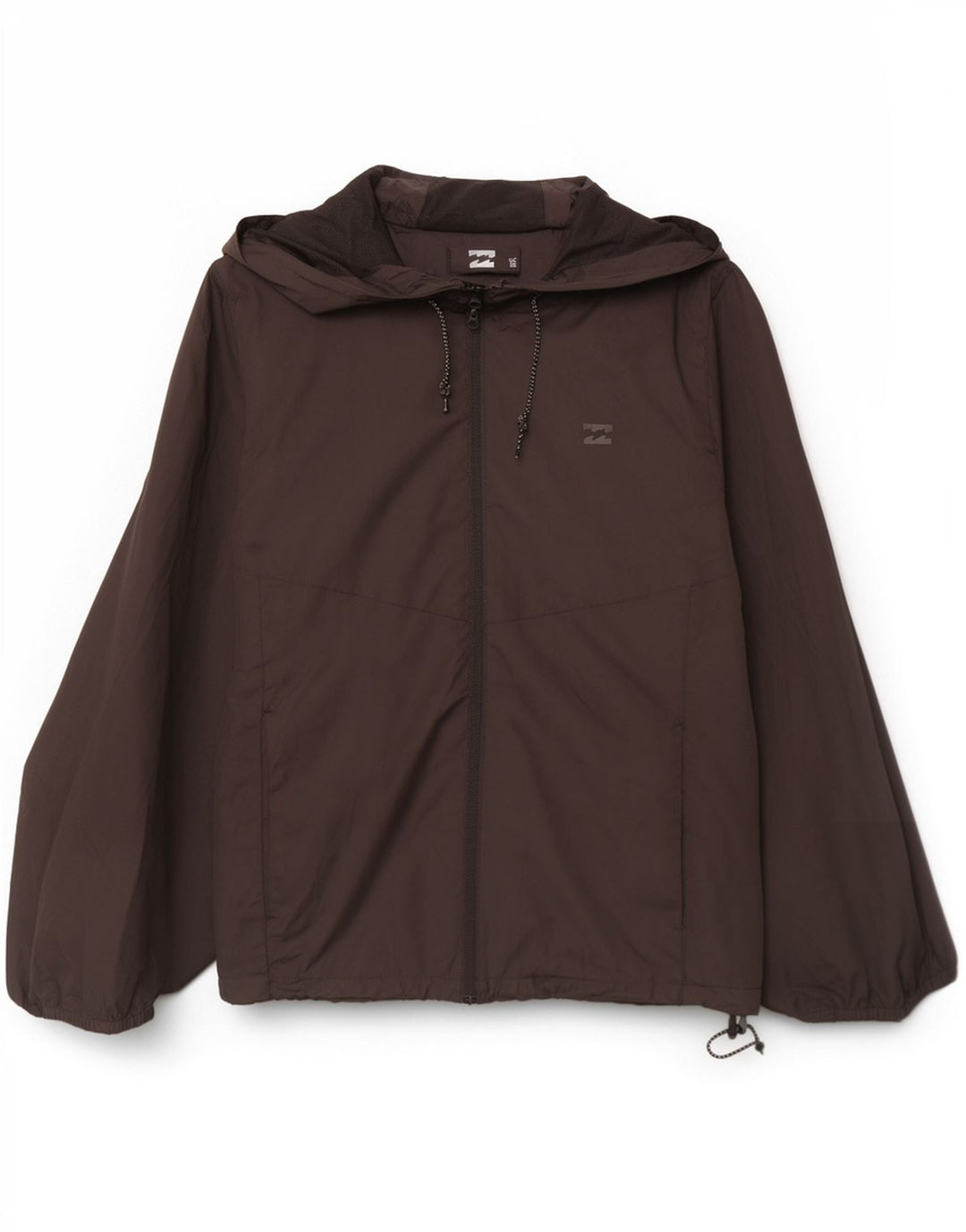 Jaqueta de chuva masculina Billabong com capuz UK 40 poliéster preto grande