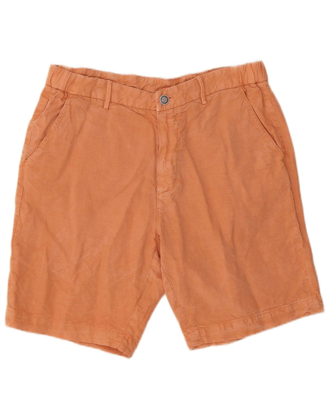 Massimo Dutti Mens Chino Shorts EU 42 Grande W32 Algodão Laranja