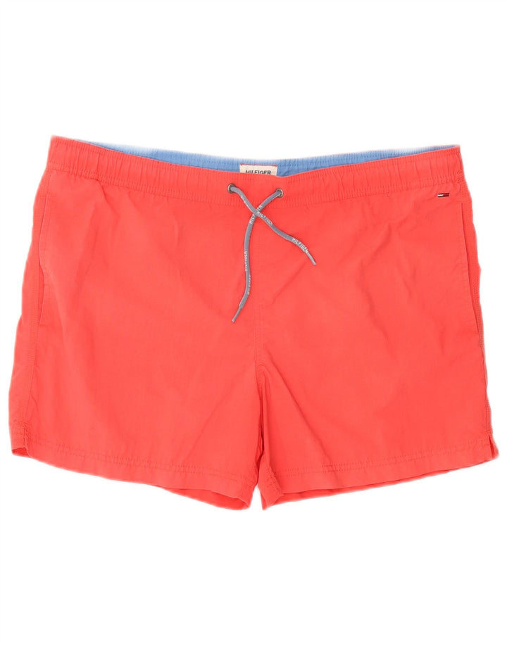 Shorts de natação masculino Tommy Hilfiger grande vermelho