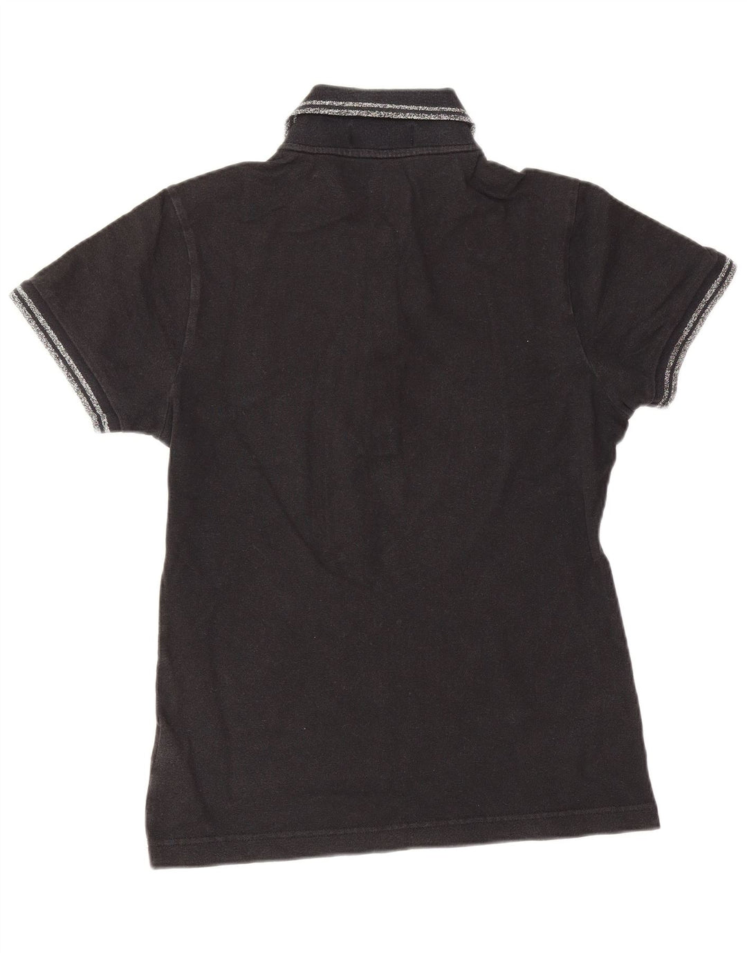 Camisa pólo feminina Fred Perry Reino Unido 10 pequeno algodão preto
