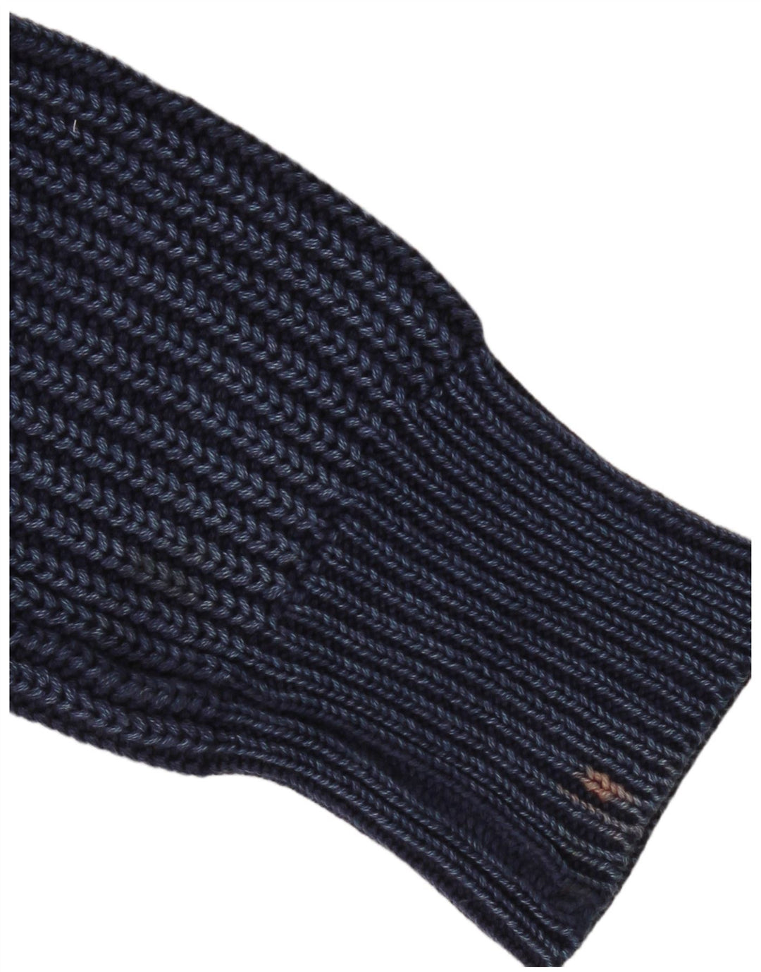 Suéter feminino Replay com gola tartaruga Reino Unido 14 algodão azul marinho médio