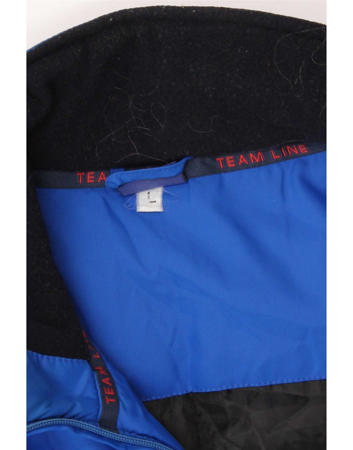 Asics Mens Tracksuit Top Jaqueta Grande Azul Nylon