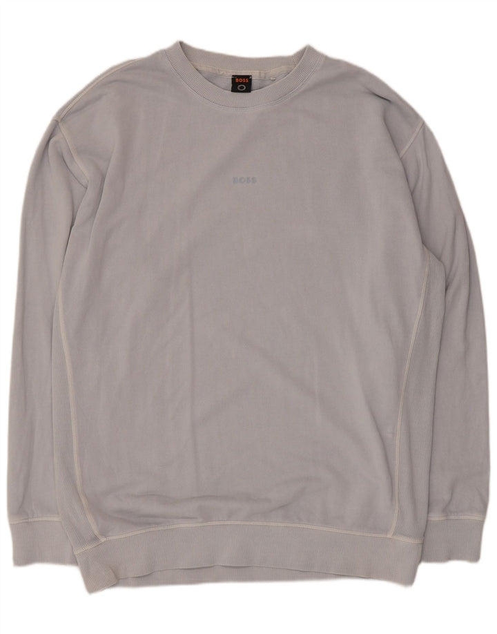 Hugo Boss moletom masculino jumper 2XL algodão azul