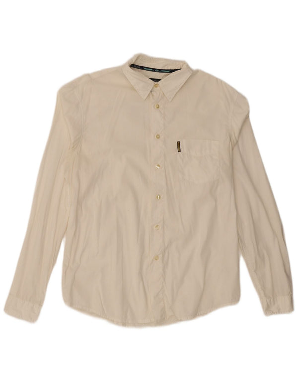 ARMANI JEANS Camisa masculina média branca