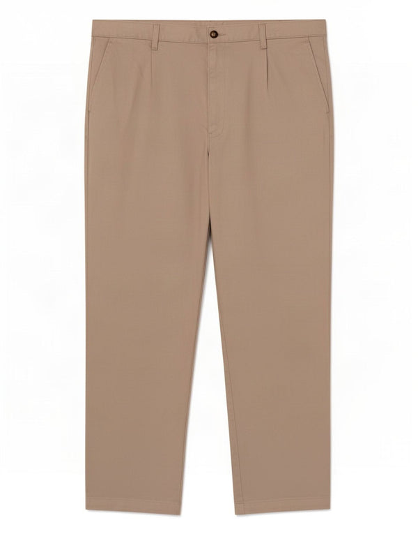 Calça chino masculina Marks & Spencer W42 L31 algodão verde