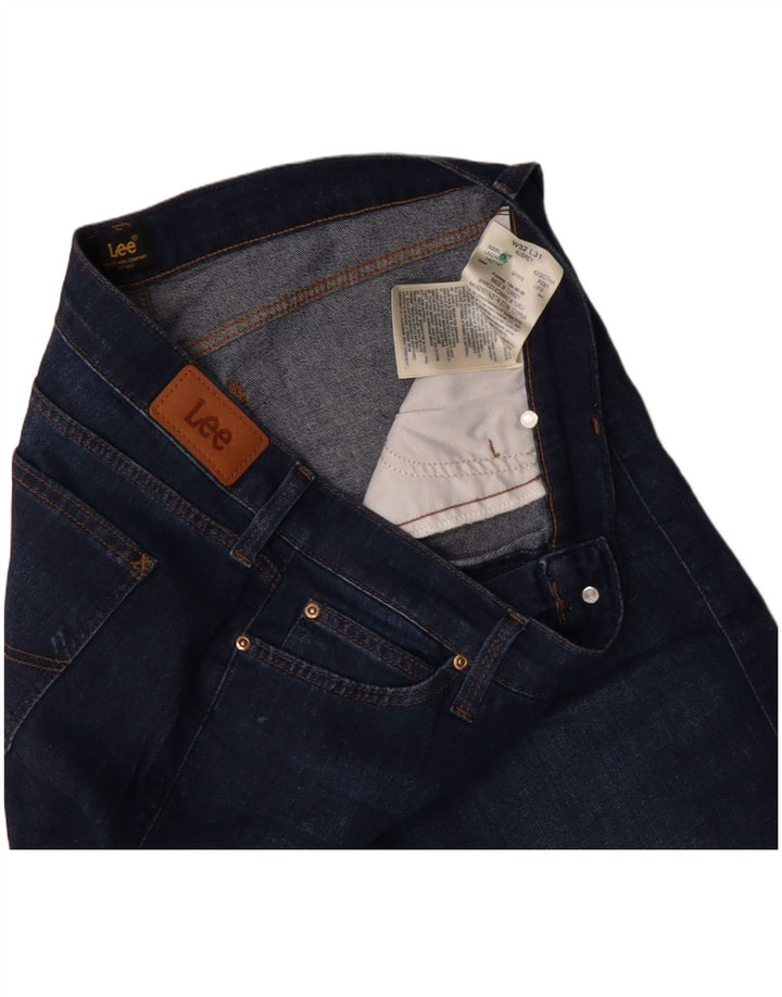 LEE Jeans feminino Aubrey de perna larga W32 L31 azul marinho algodão